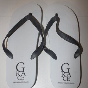 Turks & Caicos Grace Bay Club Men’s & Women’s Flip Flop Sandals Set Souvenir